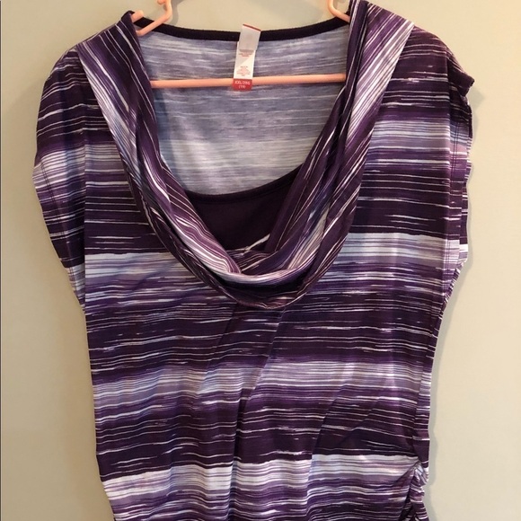 Women’s No Boundaries purple and white shirt, XXL - Picture 2 of 4